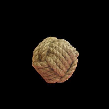 Hemp fiber ball toy